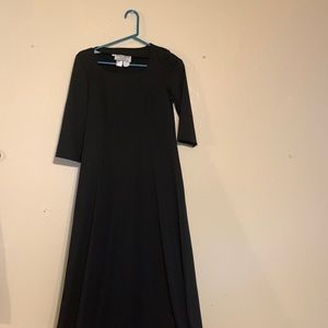 Formal Fashions made in the USA long black dress
